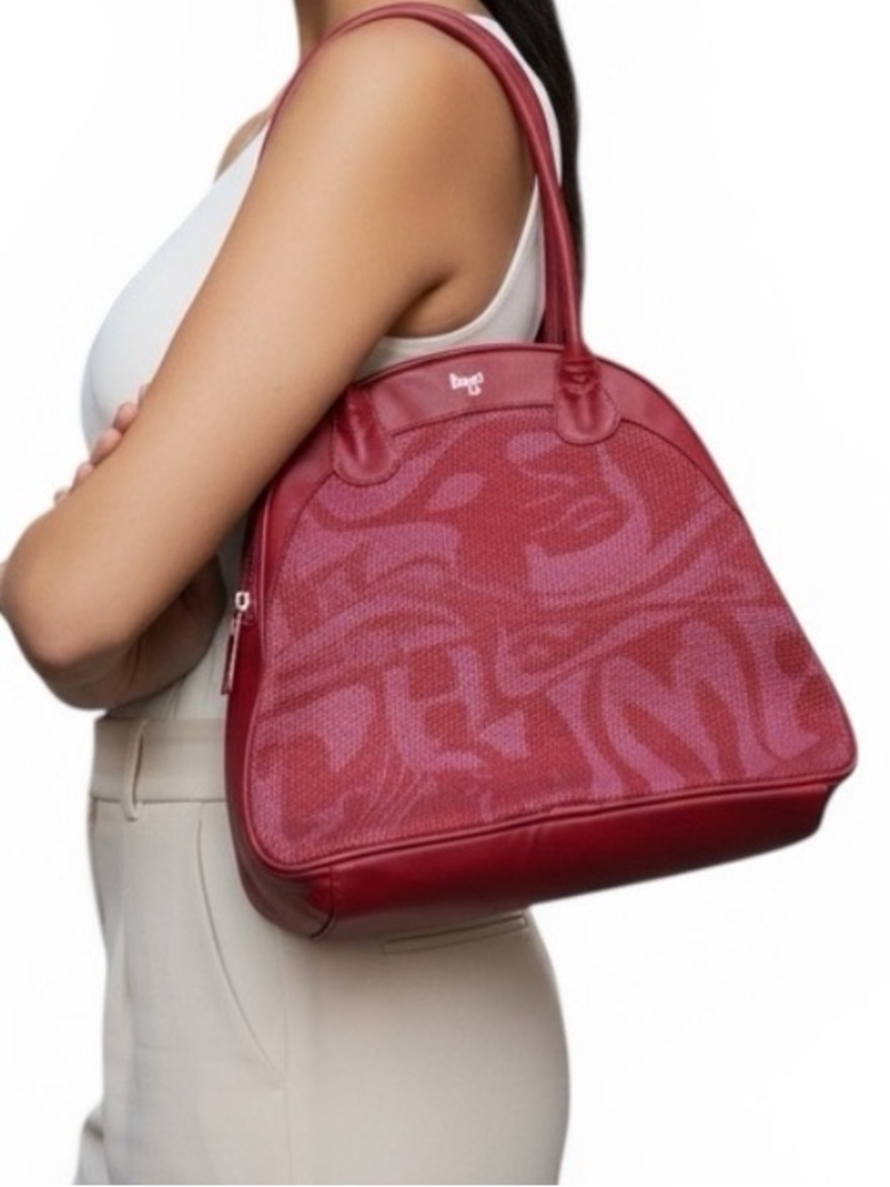 5 for $25!! Baggit Doodle Jhuti Red Shoulder Bag Handbag